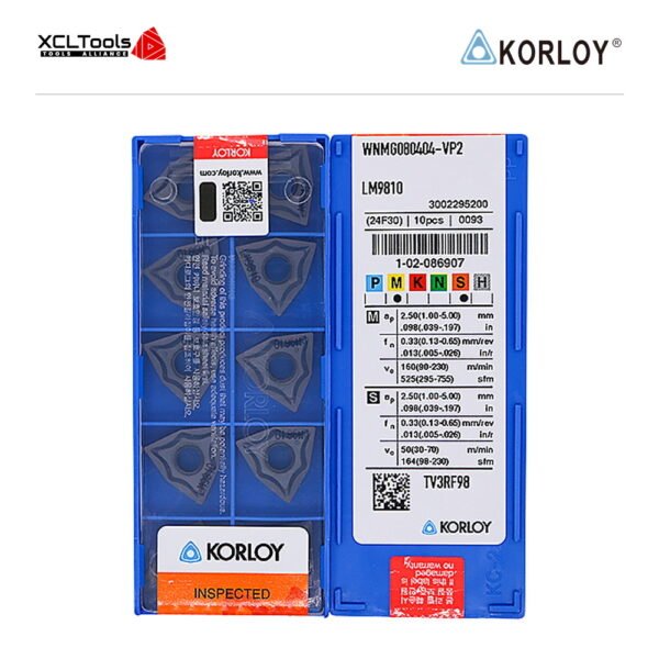 Korloy WNMG080404-VP2 LM9810 CNC Cutting Insert - XCLTOOLS