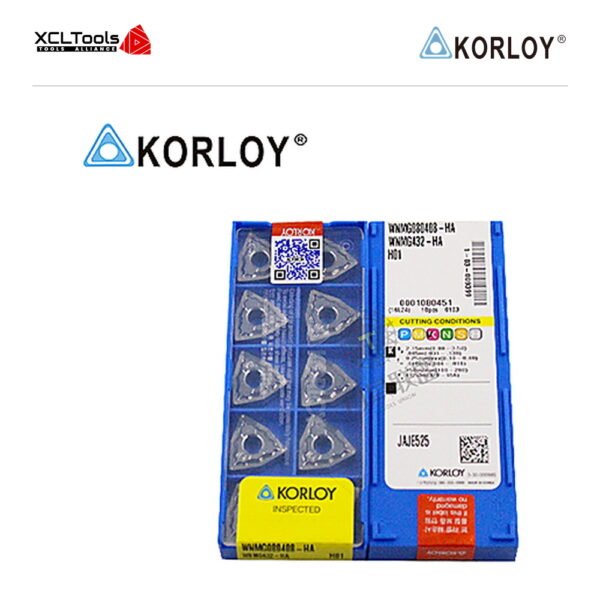 Korloy WNMG080408-HA H01 CNC Cutting Insert - XCLTOOLS