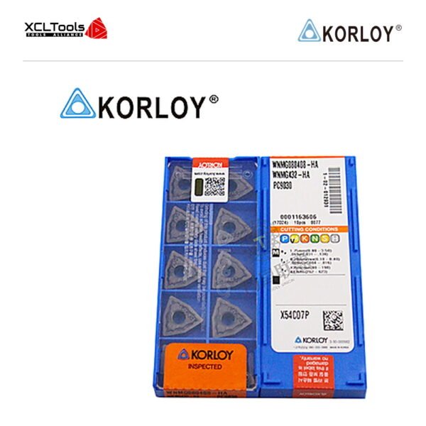 Korloy WNMG080408-HA PC9030 CNC Cutting Insert - XCLTOOLS