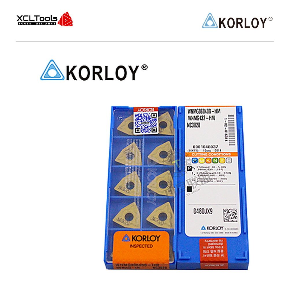 Korloy WNMG080408-HM NC3020 CNC Cutting Insert - XCLTOOLS Korloy WNMG080408-HM NC3020 CNC Cutting Insert - XCLTOOLS