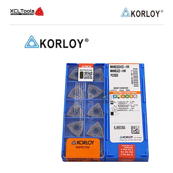 Korloy WNMG080408-HM PC9030 CNC Cutting Insert - XCLTOOLS