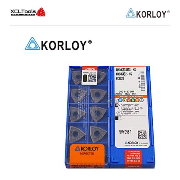 Korloy WNMG080408-HS PC9030 CNC Cutting Insert - XCLTOOLS