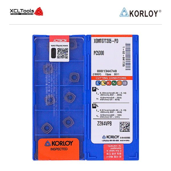 Korloy XOMT07T205-PD PC5300 CNC Cutting Insert - XCLTOOLS