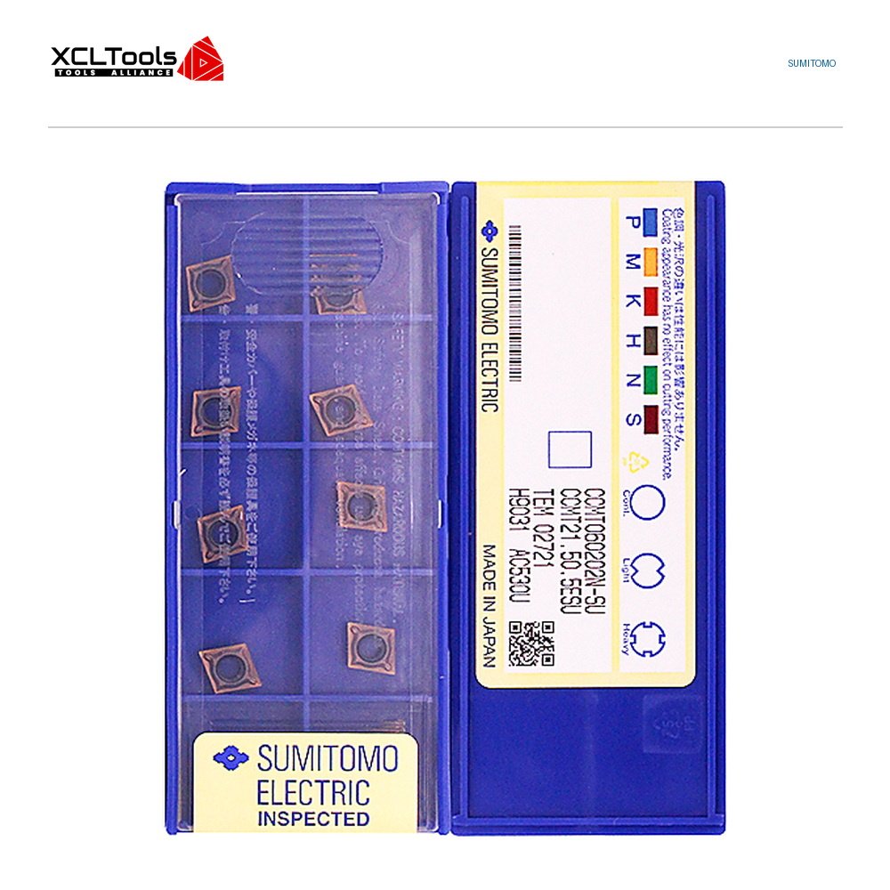 Sumitomo CCMT060202N-SU AC530U CNC Cutting Insert - XCLTOOLS Sumitomo CCMT060202N-SU AC530U CNC Cutting Insert - XCLTOOLS