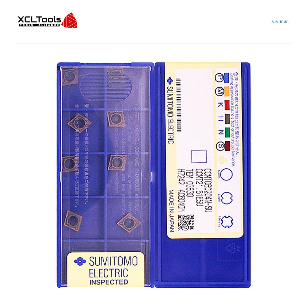 Sumitomo CCMT060204N-SU AC6040M CNC Cutting Insert - XCLTOOLS Sumitomo CCMT060204N-SU AC6040M CNC Cutting Insert - XCLTOOLS