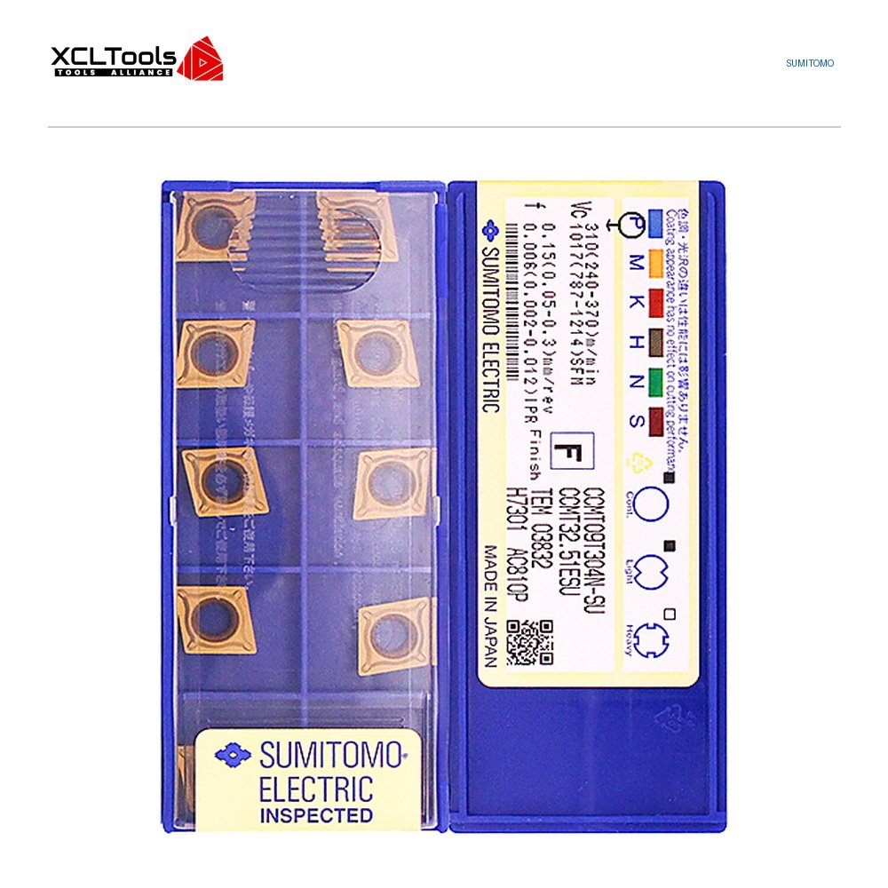 Sumitomo CCMT09T304N-SU AC810P CNC Cutting Insert - XCLTOOLS Sumitomo CCMT09T304N-SU AC810P CNC Cutting Insert - XCLTOOLS