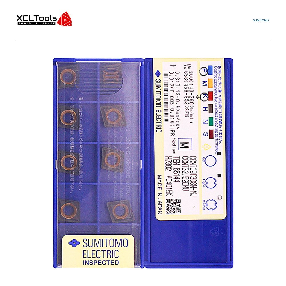 Sumitomo CCMT09T308N-MU AC4015K CNC Cutting Insert - XCLTOOLS Sumitomo CCMT09T308N-MU AC4015K CNC Cutting Insert - XCLTOOLS
