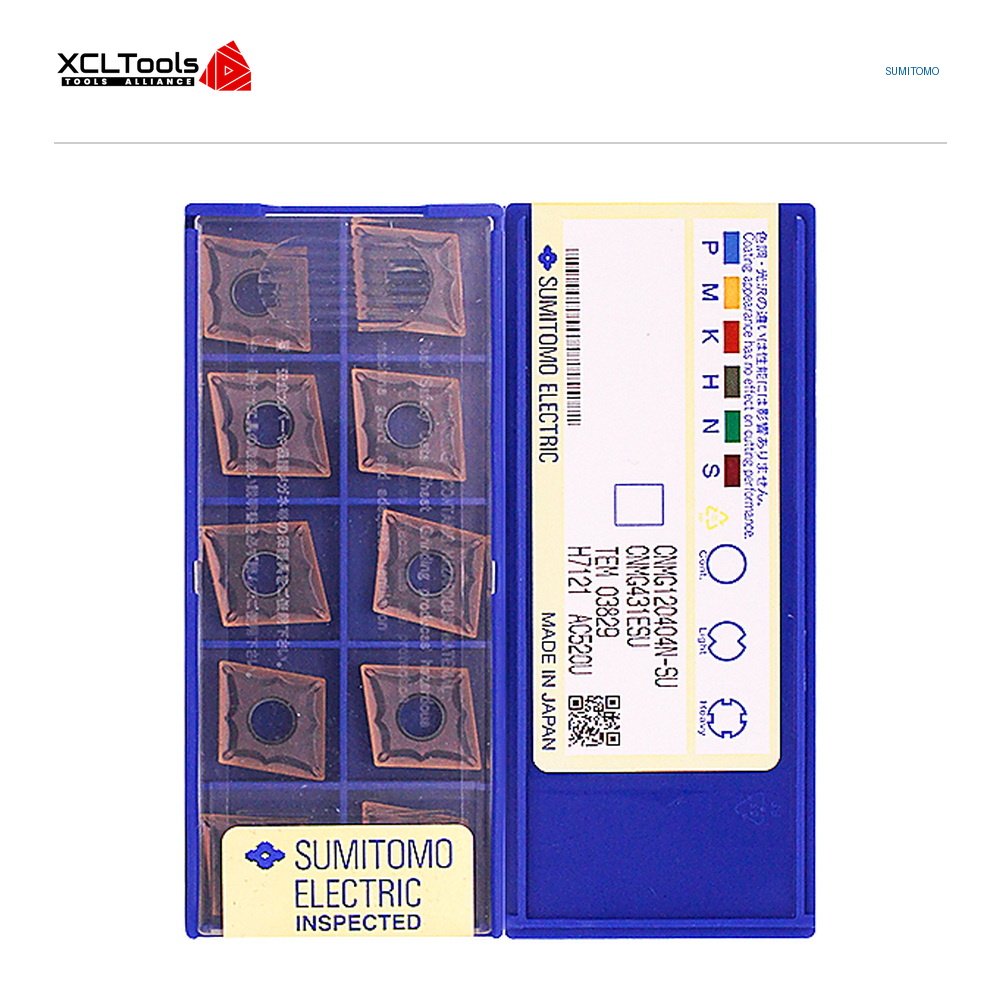 Sumitomo CNMG120404N-SU AC520U CNC Cutting Insert - XCLTOOLS Sumitomo CNMG120404N-SU AC520U CNC Cutting Insert - XCLTOOLS