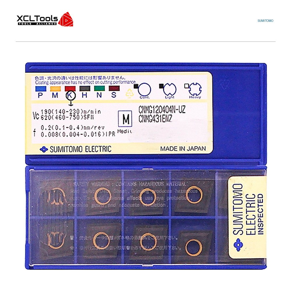 Sumitomo CNMG120404N-UZ AC420K CNC Cutting Insert - XCLTOOLS Sumitomo CNMG120404N-UZ AC420K CNC Cutting Insert - XCLTOOLS