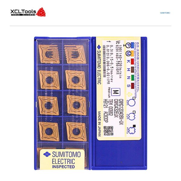 Sumitomo CNMG120408N-UX AC830P CNC Cutting Insert - XCLTOOLS