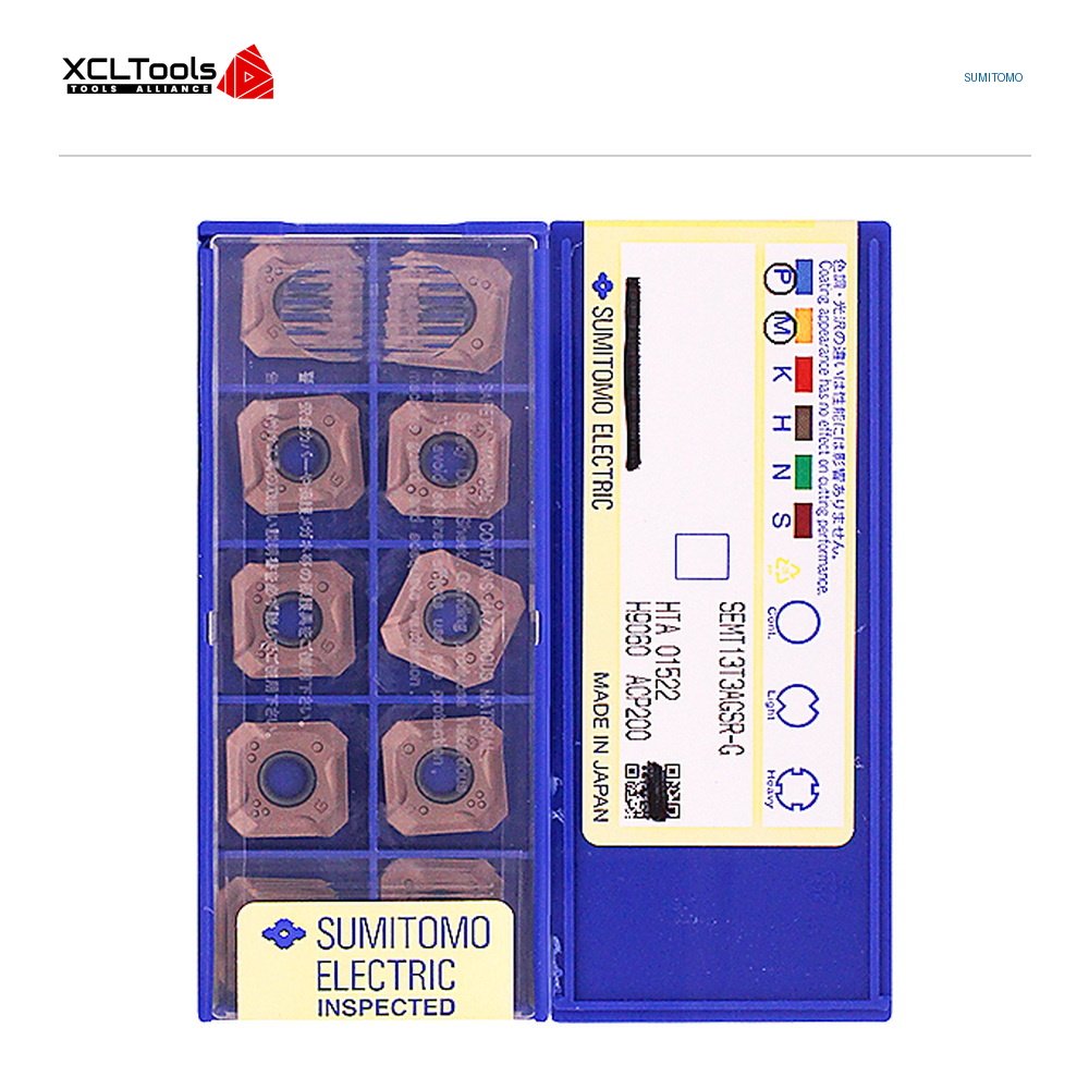 Sumitomo SEMT13T3AGSR-G ACP200 CNC Cutting Insert - XCLTOOLS Sumitomo SEMT13T3AGSR-G ACP200 CNC Cutting Insert - XCLTOOLS