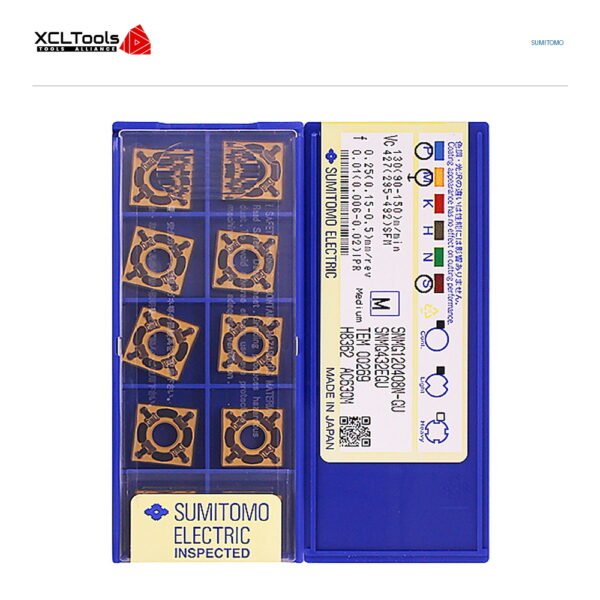 Sumitomo SNMG120408N-GU AC830P CNC Cutting Insert - XCLTOOLS