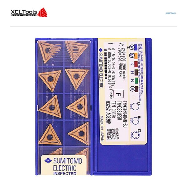 Sumitomo TNMG160404N-SU AC830P CNC Cutting Insert - XCLTOOLS