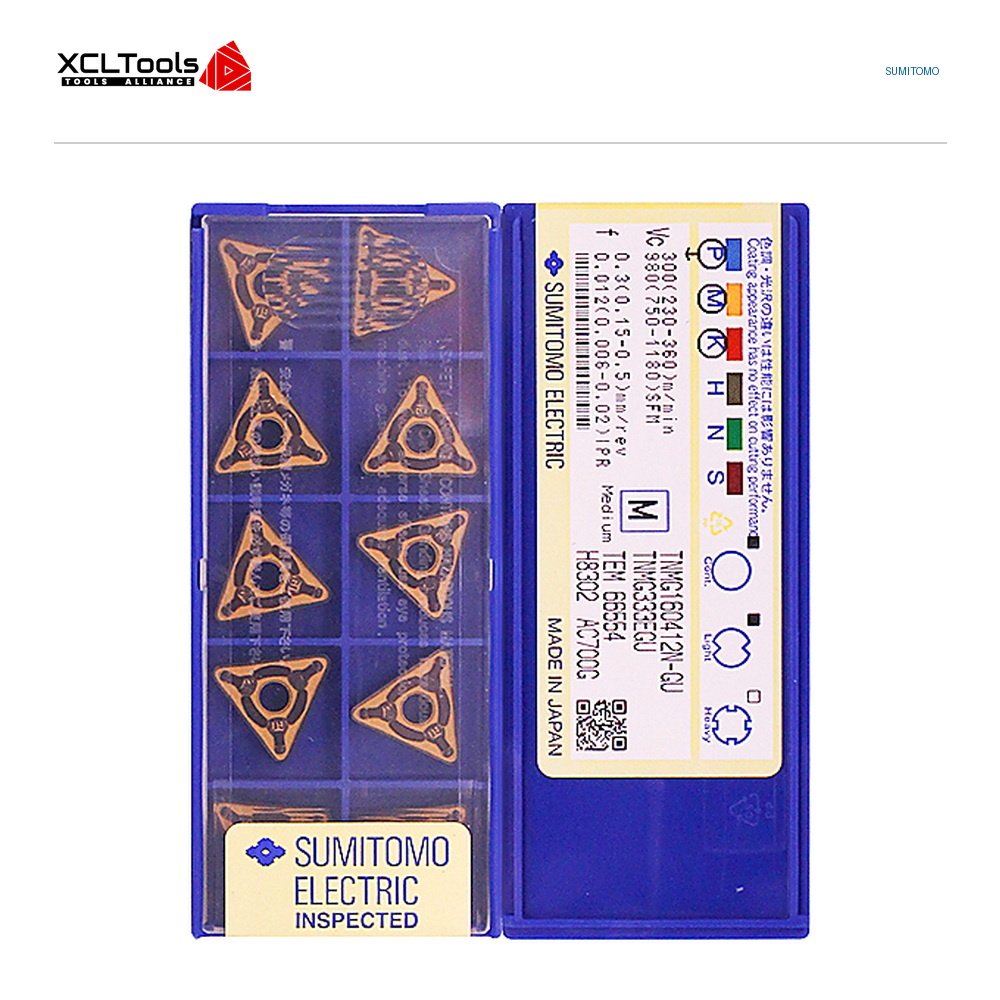 Sumitomo TNMG160412N-GU AC700G CNC Cutting Insert - XCLTOOLS Sumitomo TNMG160412N-GU AC700G CNC Cutting Insert - XCLTOOLS