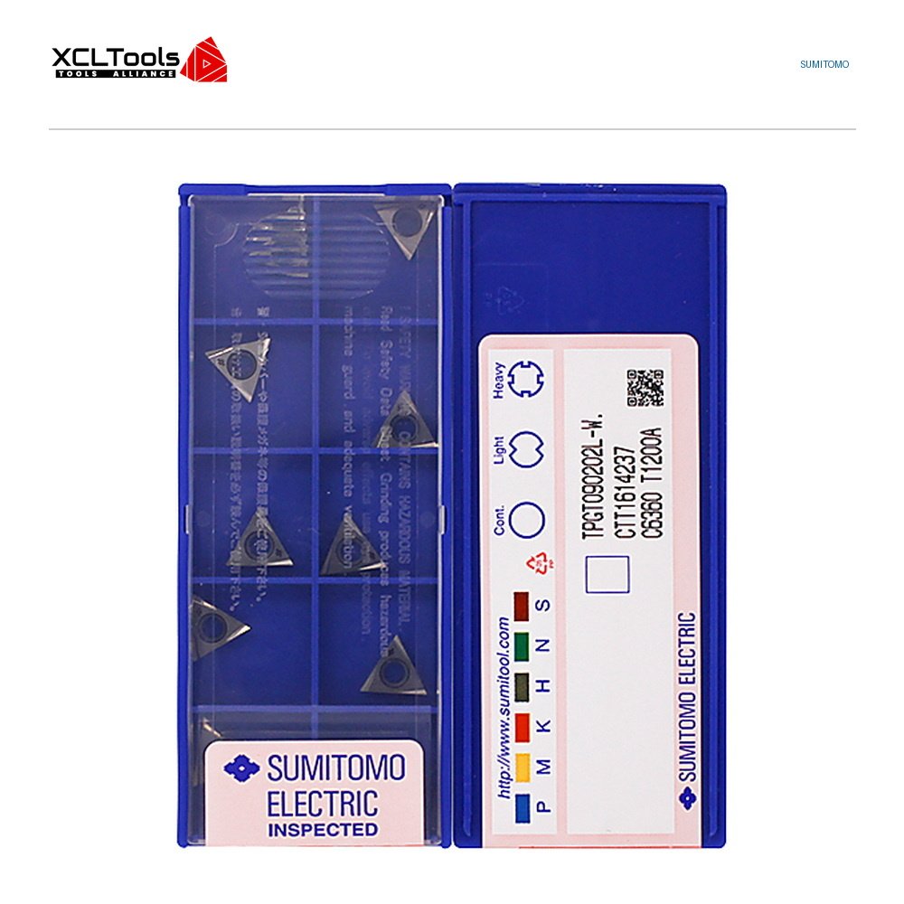 Sumitomo TPGT090202L-W T1200A CNC Cutting Insert - XCLTOOLS Sumitomo TPGT090202L-W T1200A CNC Cutting Insert - XCLTOOLS