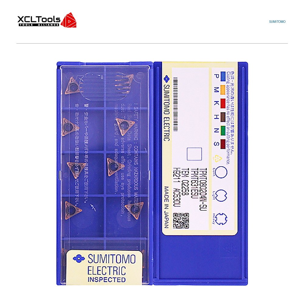 Sumitomo TPMT080204N-SU AC530U CNC Cutting Insert - XCLTOOLS Sumitomo TPMT080204N-SU AC530U CNC Cutting Insert - XCLTOOLS