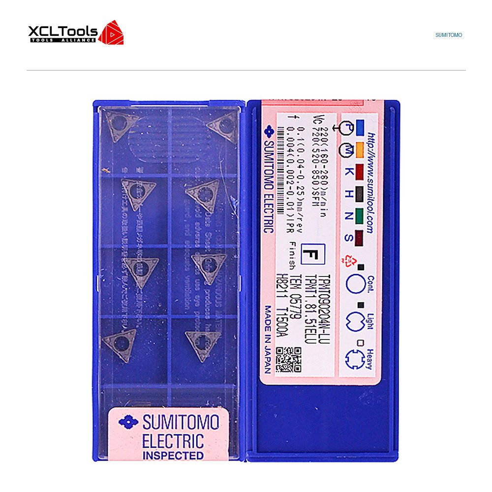 Sumitomo TPMT090204N-LU T1500A CNC Cutting Insert - XCLTOOLS Sumitomo TPMT090204N-LU T1500A CNC Cutting Insert - XCLTOOLS
