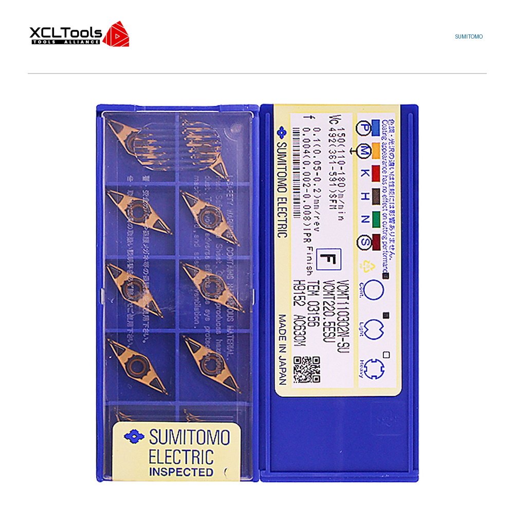 Sumitomo VCMT110302N-SU AC630M CNC Cutting Insert - XCLTOOLS Sumitomo VCMT110302N-SU AC630M CNC Cutting Insert - XCLTOOLS