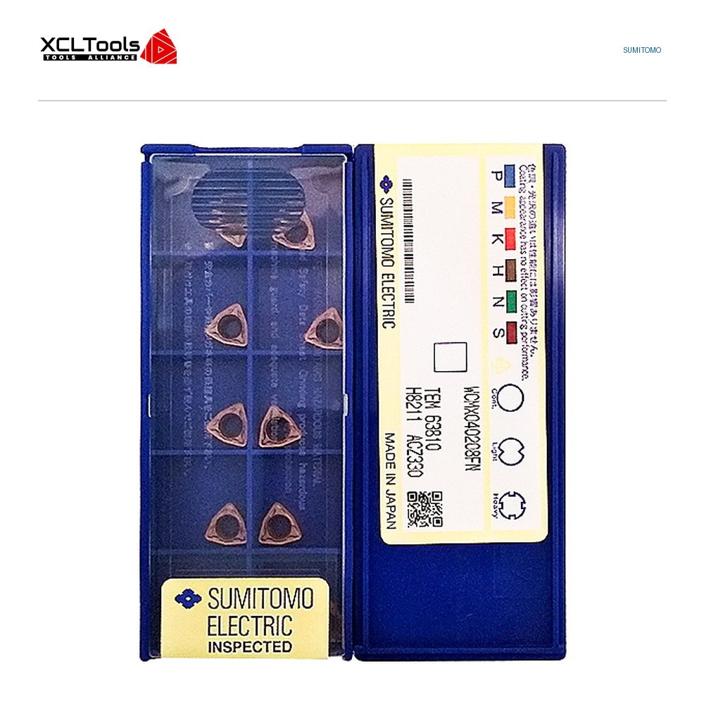 Sumitomo WCMX040208-FN ACZ330 CNC Cutting Insert - XCLTOOLS Sumitomo WCMX040208-FN ACZ330 CNC Cutting Insert - XCLTOOLS