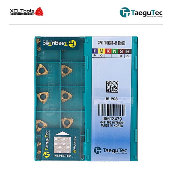 TaeguTec 3PKT100408R-M TT9080 CNC Cutting Insert - XCLTOOLS