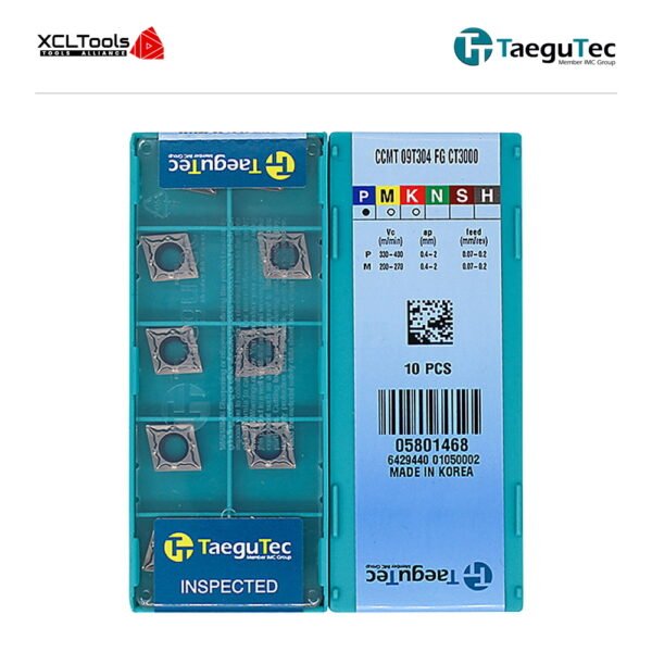 TaeguTec CCMT09T304-FG CT3000 CNC Cutting Insert - XCLTOOLS