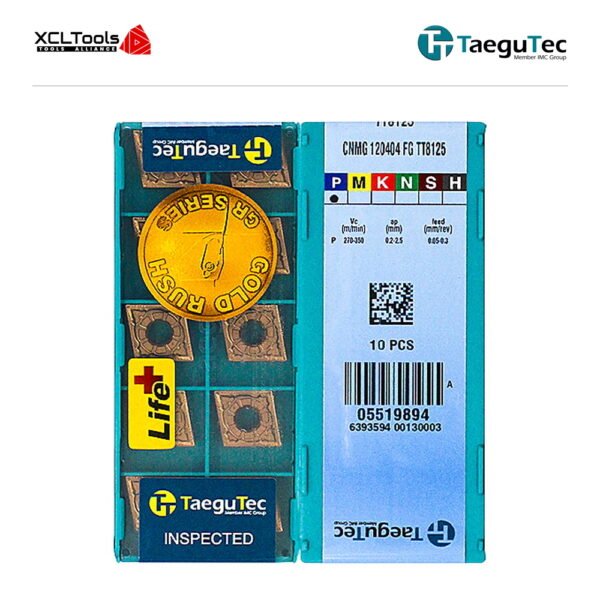 TaeguTec CNMG120404-FG TT8125 CNC Cutting Insert - XCLTOOLS