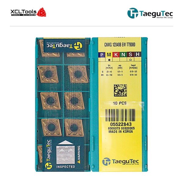 TaeguTec CNMG120408-EM TT9080 CNC Cutting Insert - XCLTOOLS