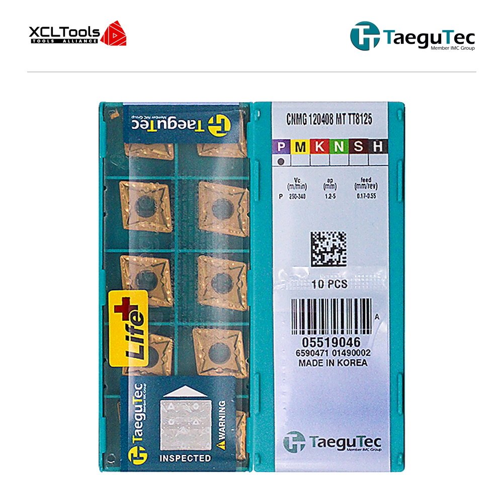 TaeguTec CNMG120408-MT TT8125 CNC Cutting Insert - XCLTOOLS TaeguTec CNMG120408-MT TT8125 CNC Cutting Insert - XCLTOOLS