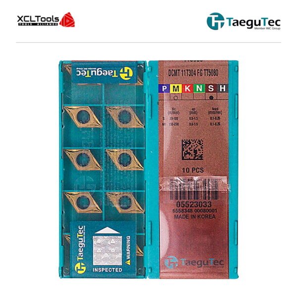 TaeguTec DCMT11T304-FG TT5080 CNC Cutting Insert - XCLTOOLS