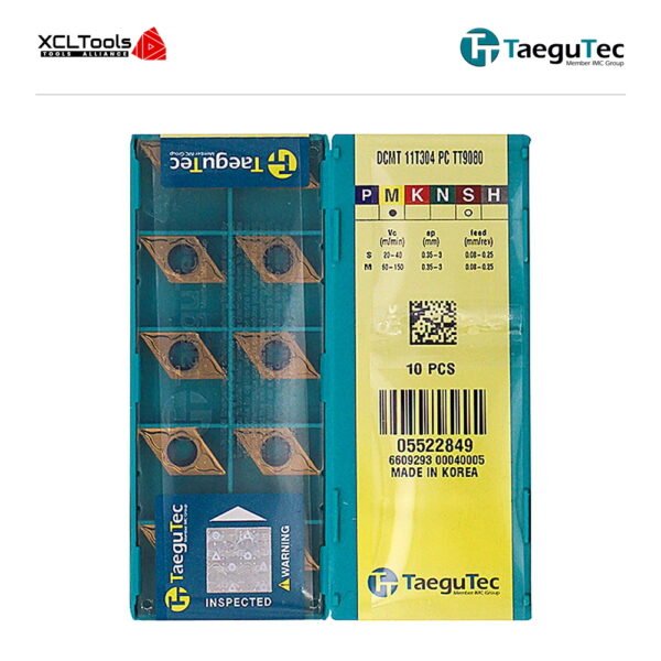 TaeguTec DCMT11T304-PC TT9080 CNC Cutting Insert - XCLTOOLS