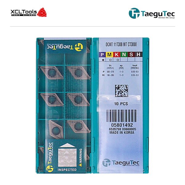 TaeguTec DCMT11T308-MT CT3000 CNC Cutting Insert - XCLTOOLS