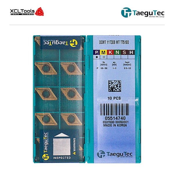 TaeguTec DCMT11T308-MT TT5100 CNC Cutting Insert - XCLTOOLS