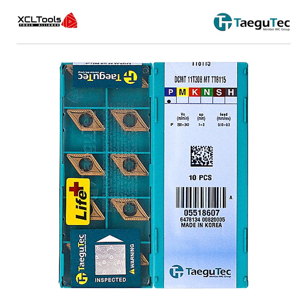 TaeguTec DCMT11T308-MT TT8115B CNC Cutting Insert - XCLTOOLS TaeguTec DCMT11T308-MT TT8115B CNC Cutting Insert - XCLTOOLS