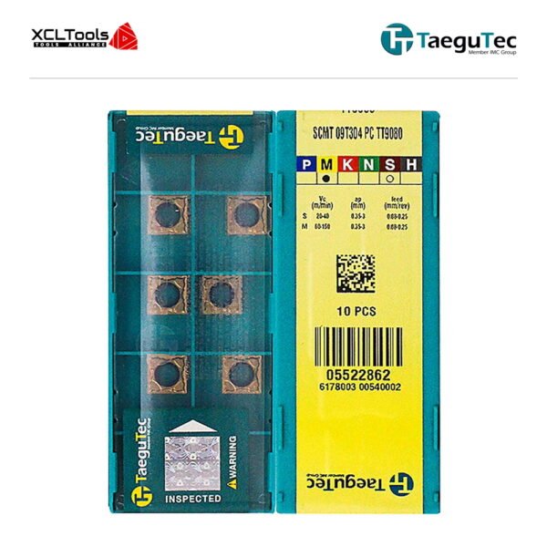 TaeguTec SCMT09T304-PC TT9080 CNC Cutting Insert - XCLTOOLS
