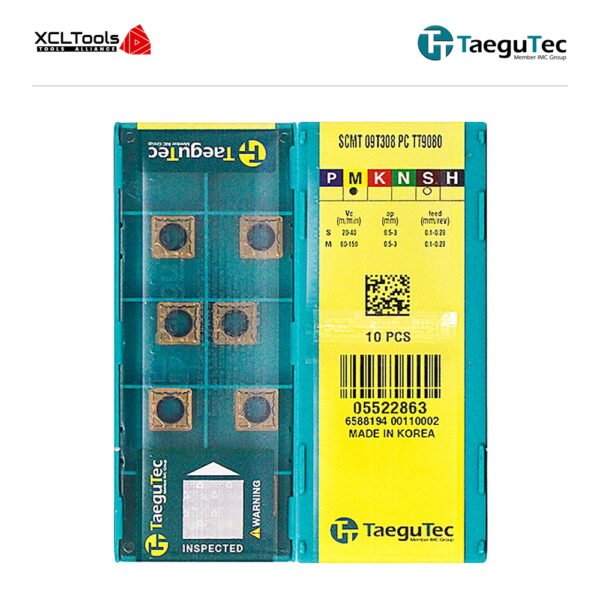 TaeguTec SCMT09T308-PC TT9080 CNC Cutting Insert - XCLTOOLS