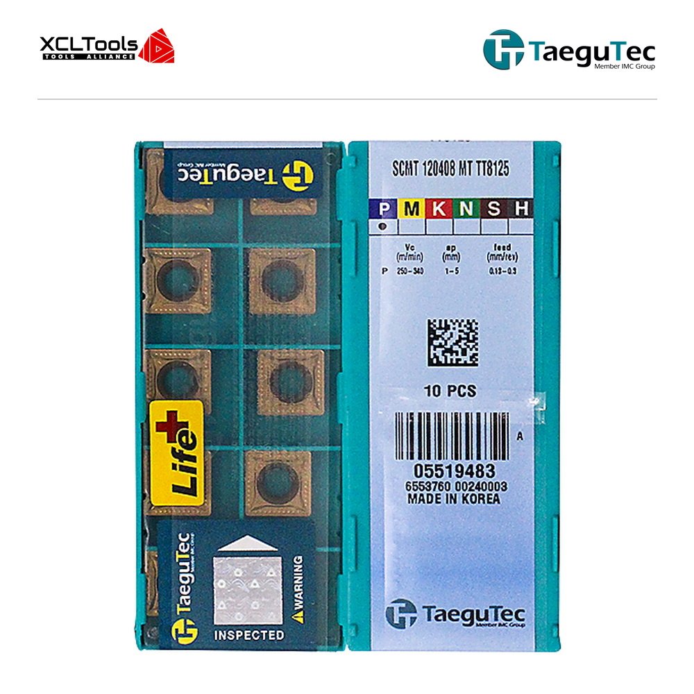 TaeguTec SCMT120408-MT TT8125B CNC Cutting Insert - XCLTOOLS TaeguTec SCMT120408-MT TT8125B CNC Cutting Insert - XCLTOOLS