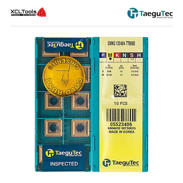 TaeguTec SNMG120404 TT9080 CNC Cutting Insert - XCLTOOLS