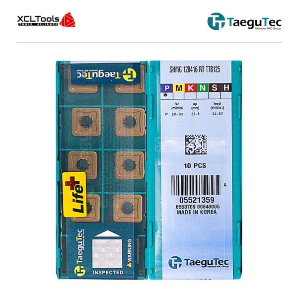 TaeguTec SNMG120416-RT TT8125 CNC Cutting Insert - XCLTOOLS