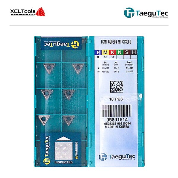 TaeguTec TCMT090204-MT CT3000 CNC Cutting Insert - XCLTOOLS