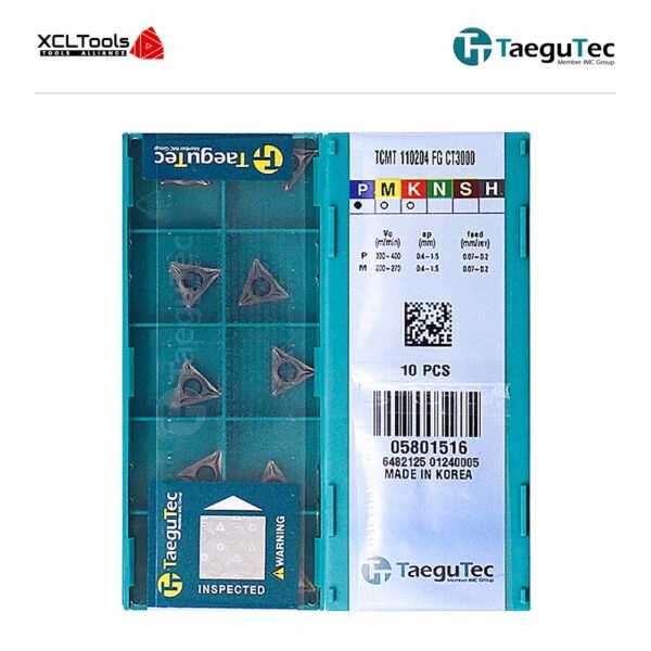 TaeguTec TCMT110204-FG CT3000 CNC Cutting Insert - XCLTOOLS