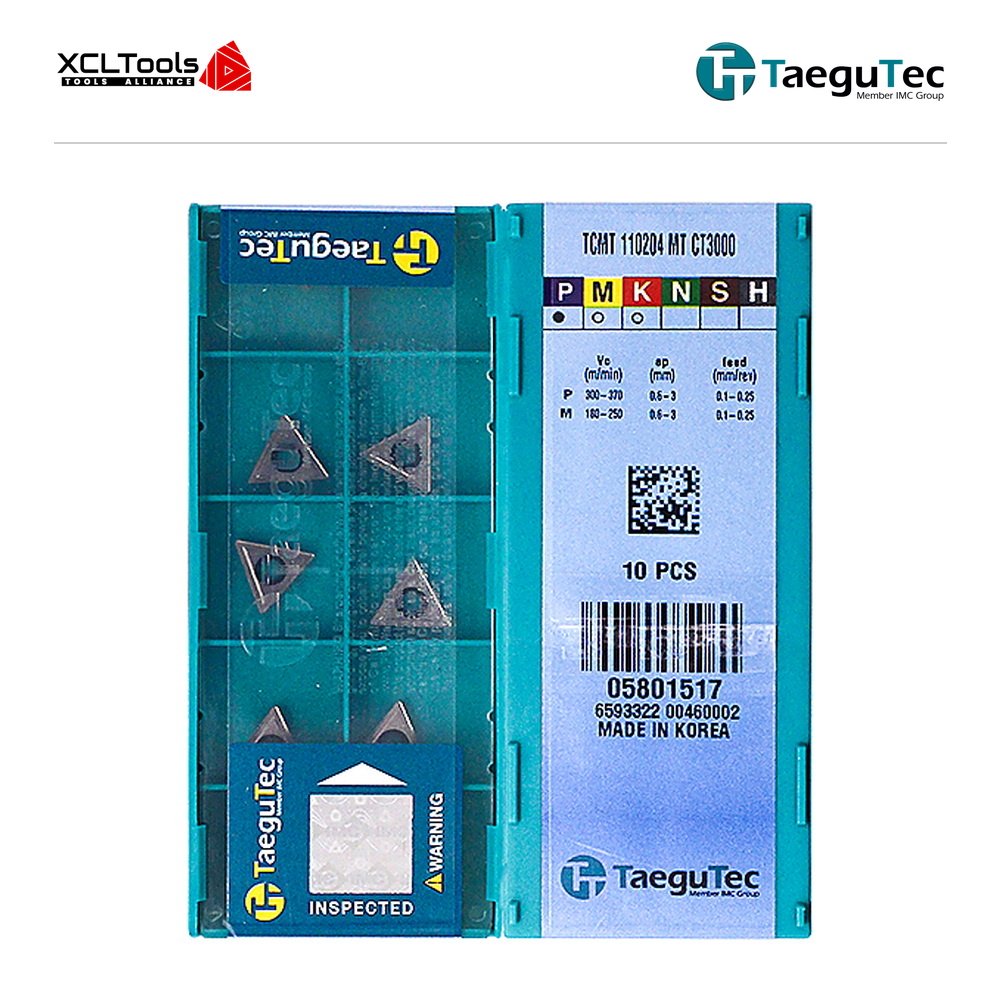 TaeguTec TCMT110204-MT CT3000 CNC Cutting Insert - XCLTOOLS TaeguTec TCMT110204-MT CT3000 CNC Cutting Insert - XCLTOOLS