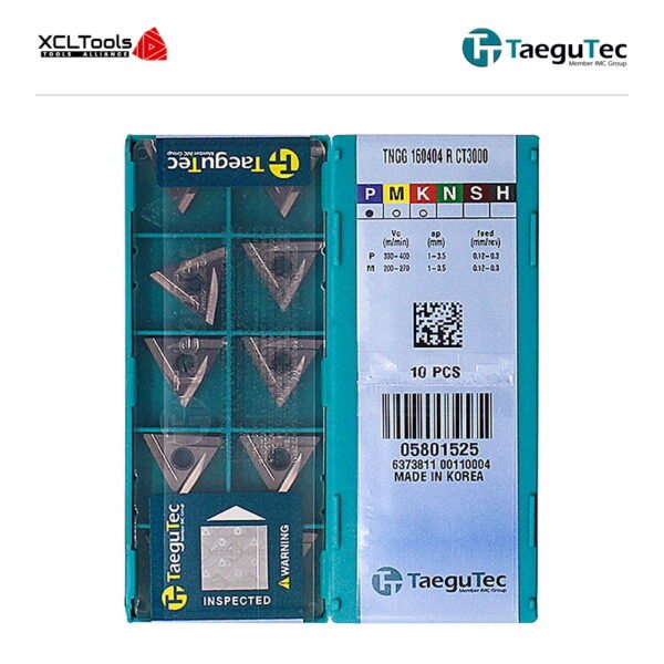 TaeguTec TNGG160404R CT3000 CNC Cutting Insert - XCLTOOLS