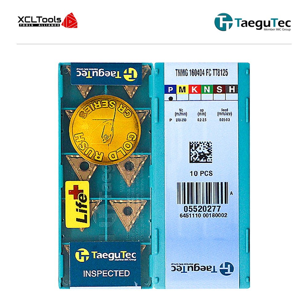 TaeguTec TNMG160404-FC TT8125 CNC Cutting Insert - XCLTOOLS TaeguTec TNMG160404-FC TT8125 CNC Cutting Insert - XCLTOOLS