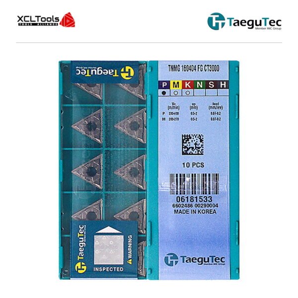 TaeguTec TNMG160404-FG CT3000 CNC Cutting Insert - XCLTOOLS