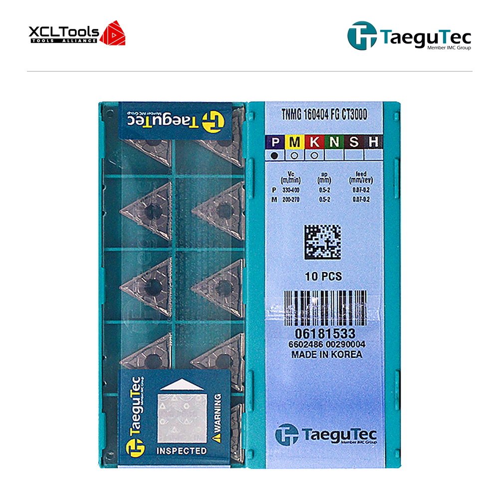 TaeguTec TNMG160404-FG CT3000 CNC Cutting Insert - XCLTOOLS TaeguTec TNMG160404-FG CT3000 CNC Cutting Insert - XCLTOOLS