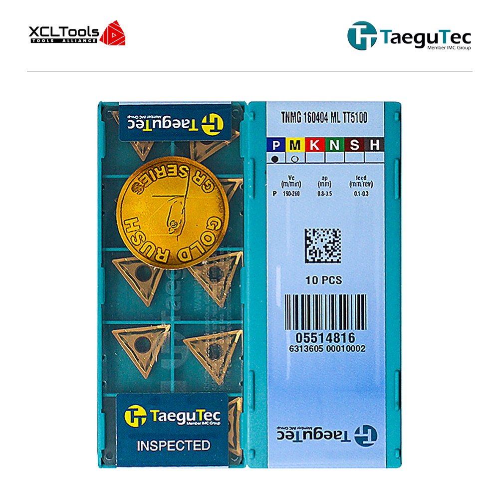 TaeguTec TNMG160404-ML TT5100 CNC Cutting Insert - XCLTOOLS TaeguTec TNMG160404-ML TT5100 CNC Cutting Insert - XCLTOOLS