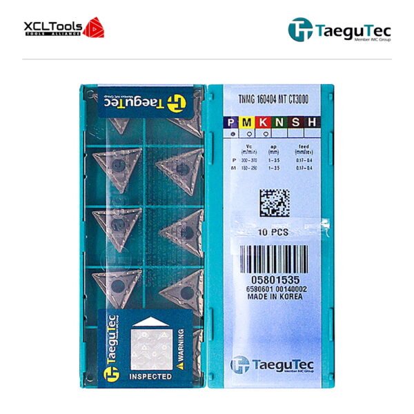 TaeguTec TNMG160404-MT CT3000 CNC Cutting Insert - XCLTOOLS