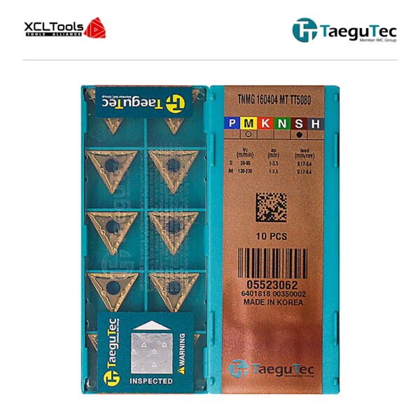 TaeguTec TNMG160404-MT TT5080 CNC Cutting Insert - XCLTOOLS
