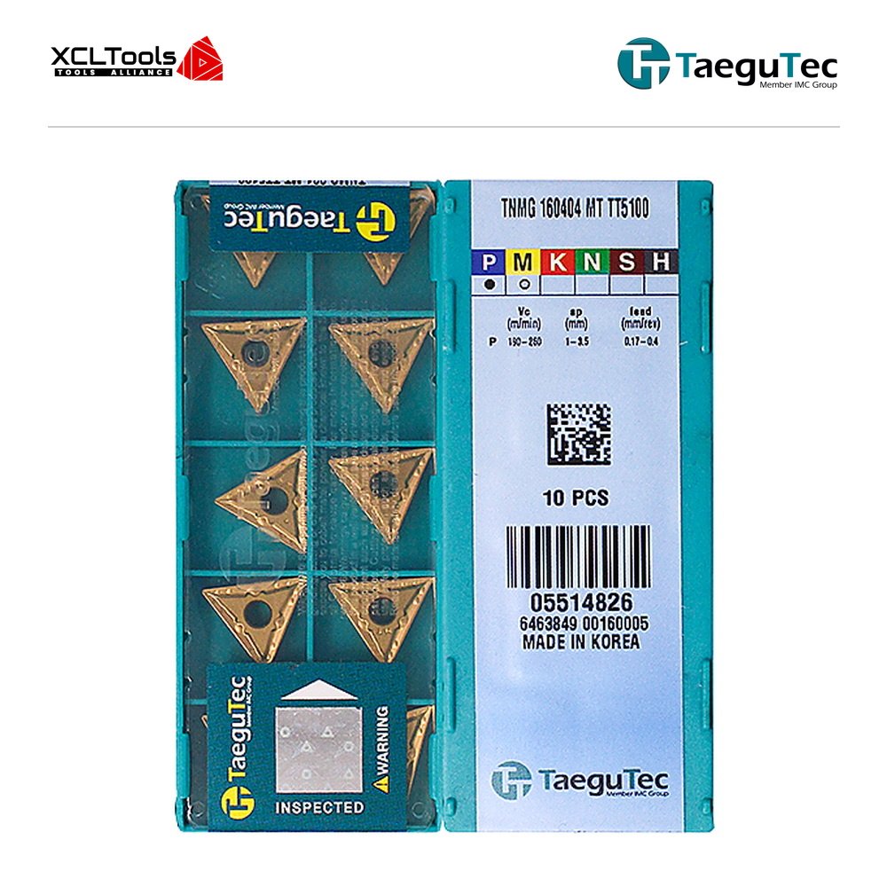 TaeguTec TNMG160404-MT TT5100 CNC Cutting Insert - XCLTOOLS TaeguTec TNMG160404-MT TT5100 CNC Cutting Insert - XCLTOOLS