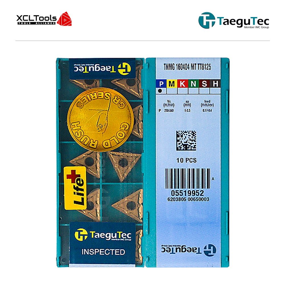 TaeguTec TNMG160404-MT TT8125B CNC Cutting Insert - XCLTOOLS TaeguTec TNMG160404-MT TT8125B CNC Cutting Insert - XCLTOOLS